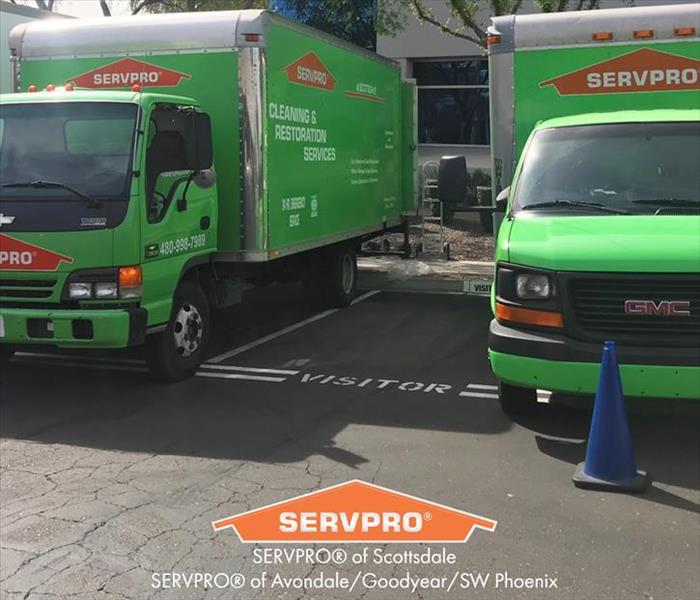 Servpro trucks